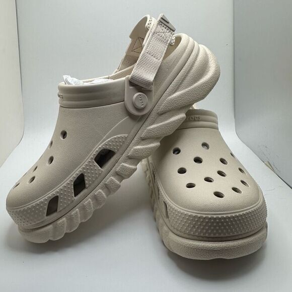 CROCS DUET MAX II CLOGS BEIGE KIDS J6 - NEW - Picture 7 of 7